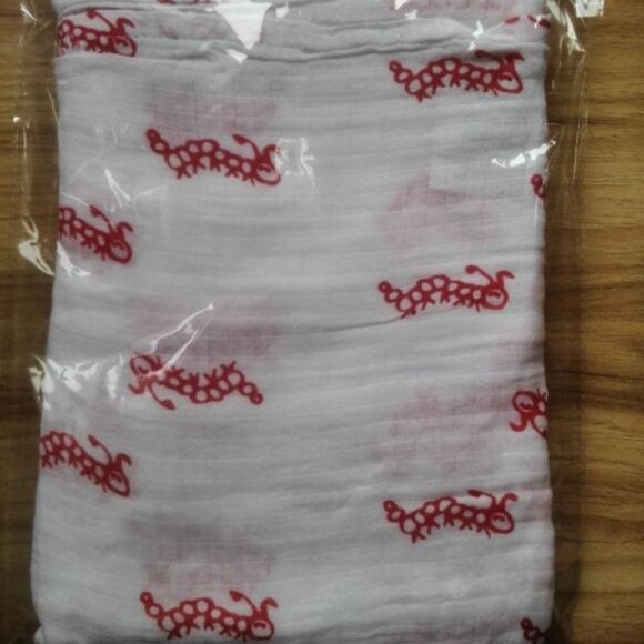 New 2 Pcs aden + anais Baby Swaddle Muslin Cotton Blanket Bee And Caterpillar - Picture 2 of 3